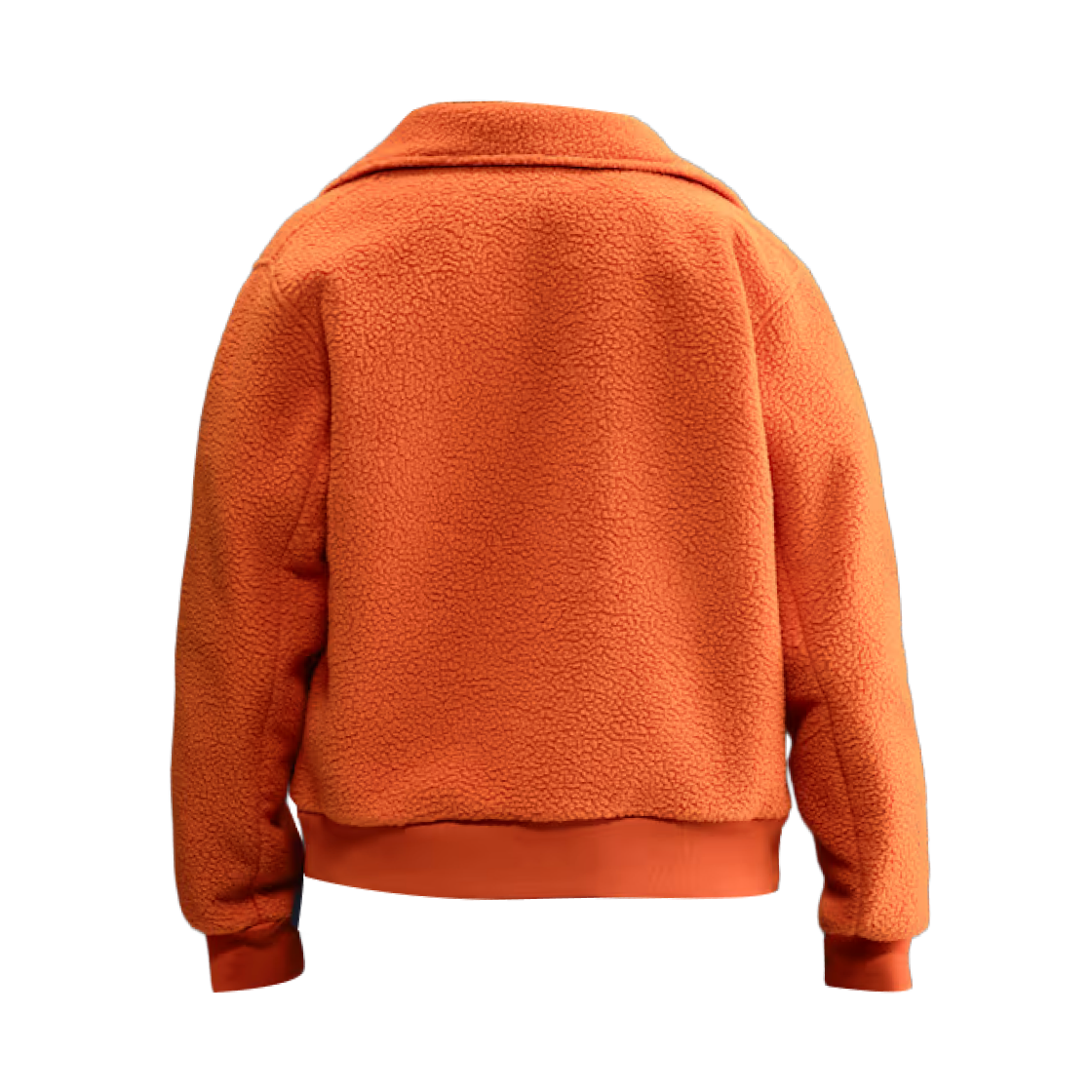 나이키 NSW 클럽 하이파일 하이파일 플리스 코치 자켓 캠프파이어 오렌지 화이트 - 아시아(Nike NSW Club High-Pile Fleece Coach Jacket Campfire Orange White - Asia) - 2