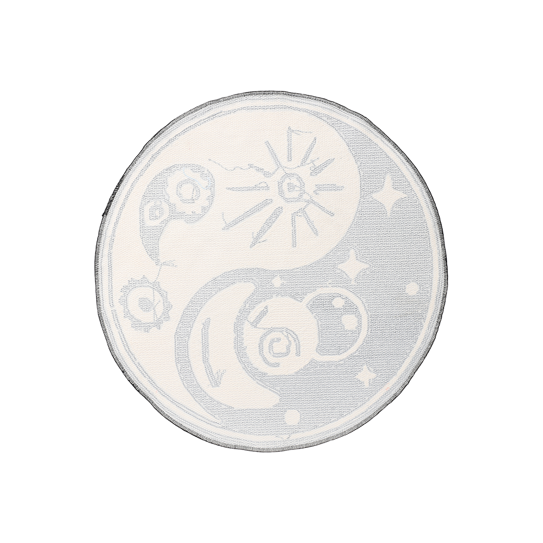 더바이닐하우스 스페이스 인양 러그 화이트(Thevinylhouse Space Yin Yang Rug White) - 2