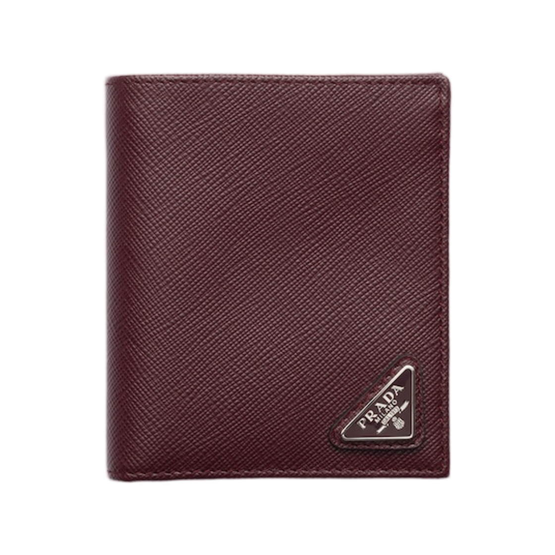 2MO004-QHH-F0007 Prada Saffiano Leather Wallet Burgundy