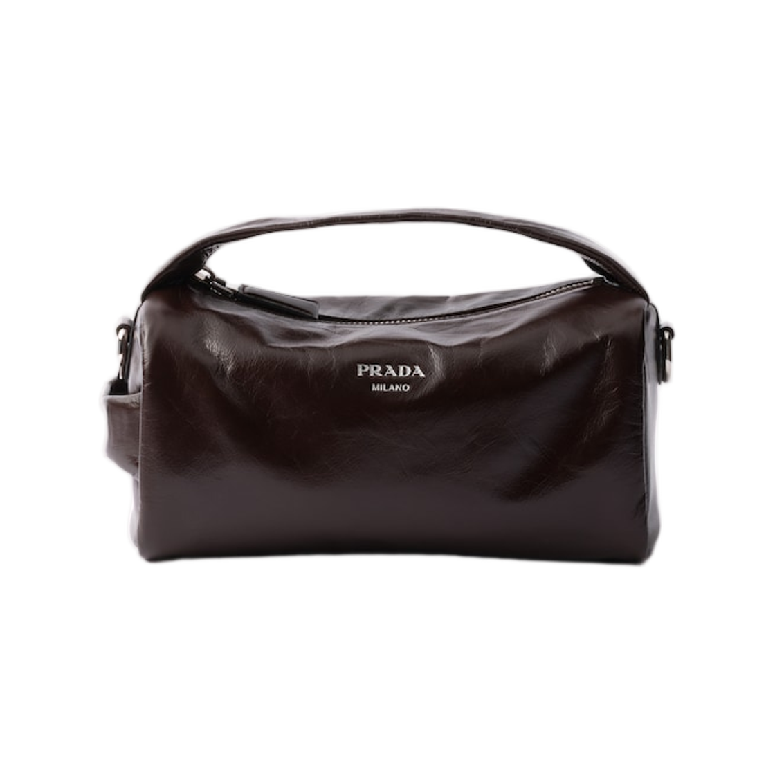 프라다 레더 숄더백 다크 브라운(Prada Leather Shoulder Bag Dark Brown) - 1