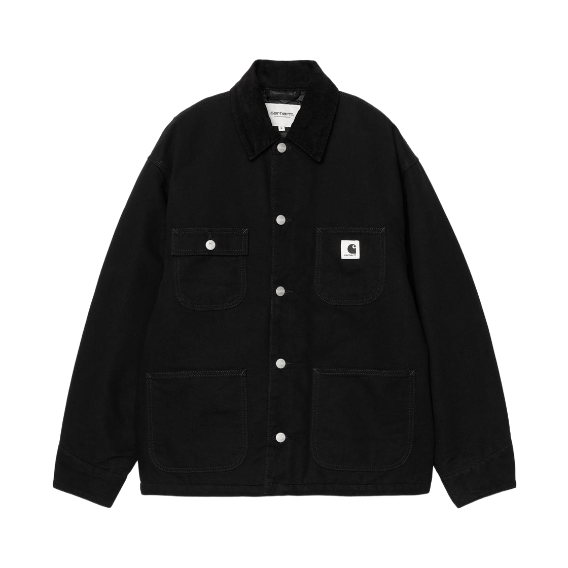 I032235-00E-02 (W) Carhartt WIP OG Michigan Coat Black Rinsed