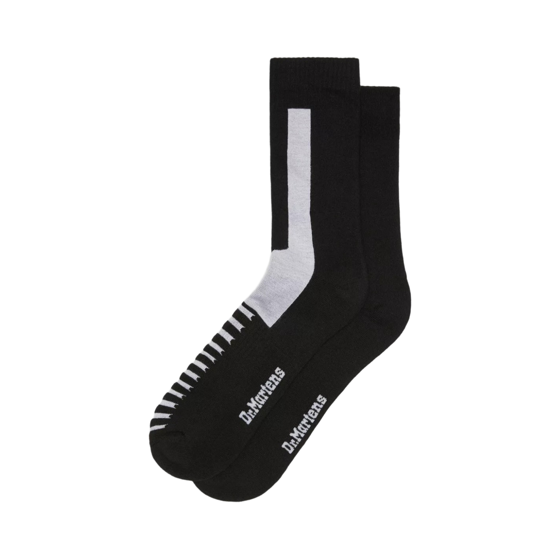 AC742003 Dr. Martens Double Doc Organic Cotton Blend Socks Black White