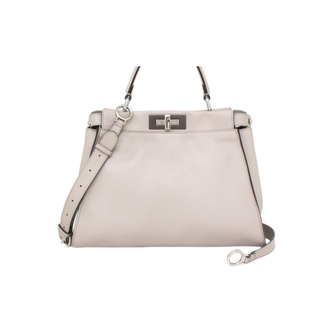 펜디 8BN290 레더 피카부 레귤러 미디엄 토트백 겸 숄더백 aa41078(Fendi 8BN290 Leather Peekaboo Regular Medium Tote & Shoulder Bag AA41078) - 1