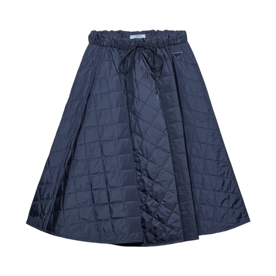 21H023-1WQ9-F0AIN (W) Prada Re-Nylon Circle Skirt Royal Blue