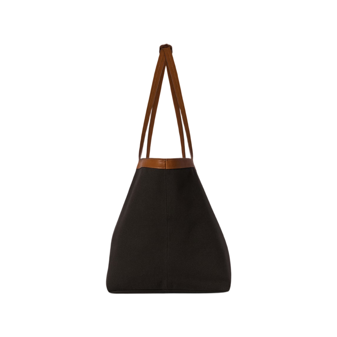 더 로우 파크 토트 쓰리 캔버스 코튼 캔버스 백 레더 브라운 베이지(The Row Park Tote Three Canvas Cotton Canvas Bag in Leather Brown Beige) - 3
