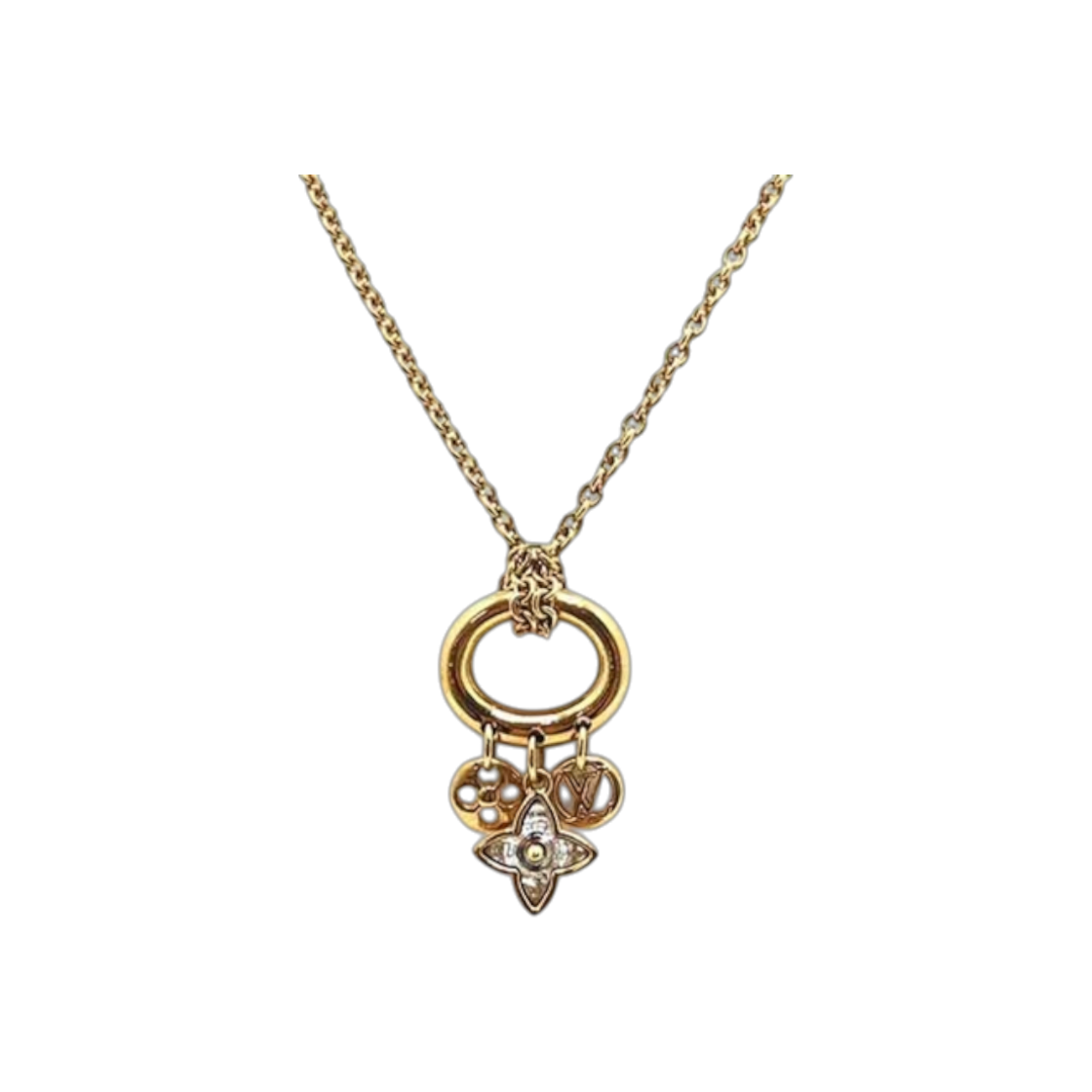 IT78CVO5FSN9 Louis Vuitton Blooming Strass Necklace M00592