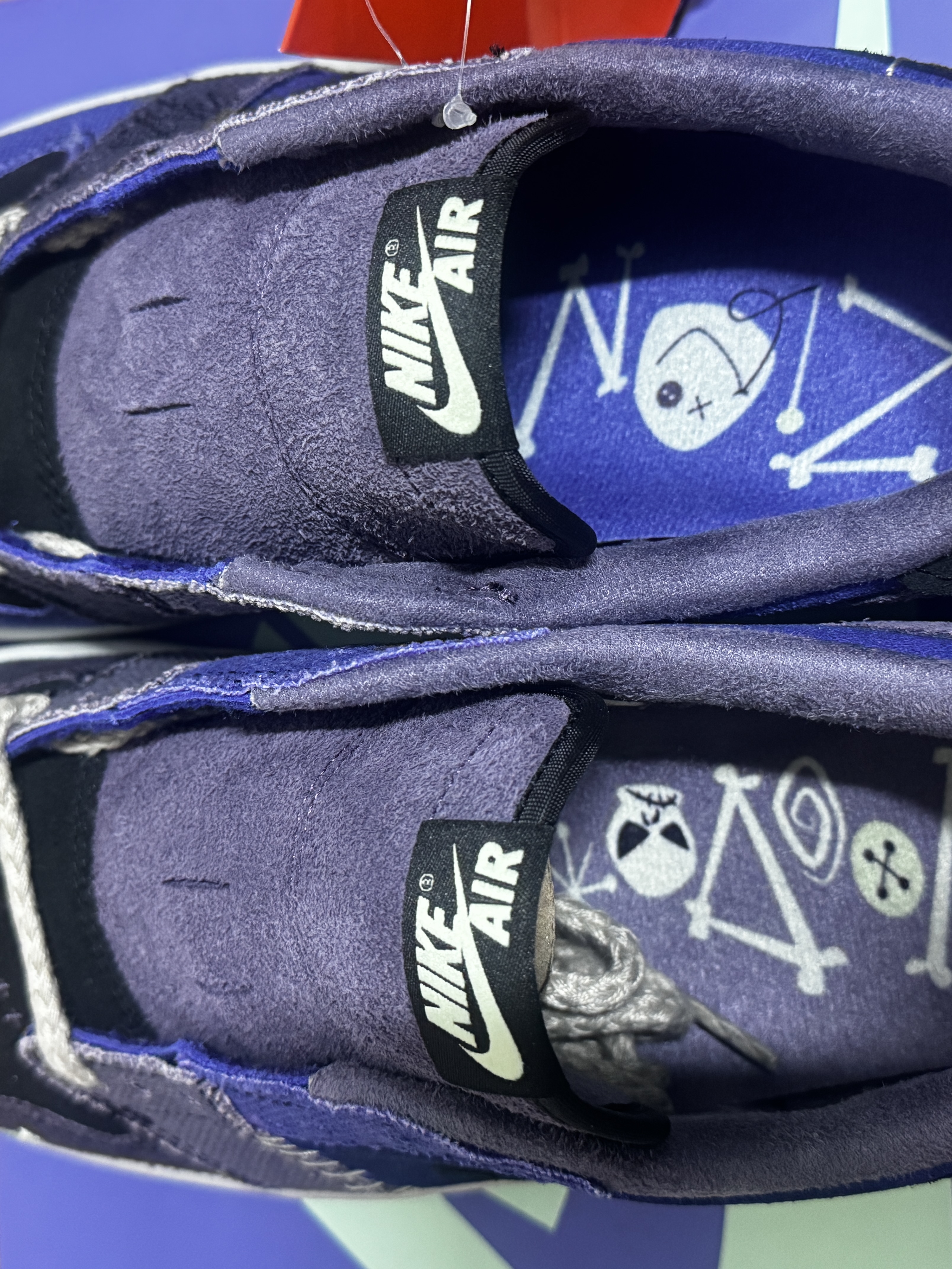 Jordan 1 x Zion Williamson Retro Low OG Regency Purple and Dark Raisin 착용 스타일 - 3