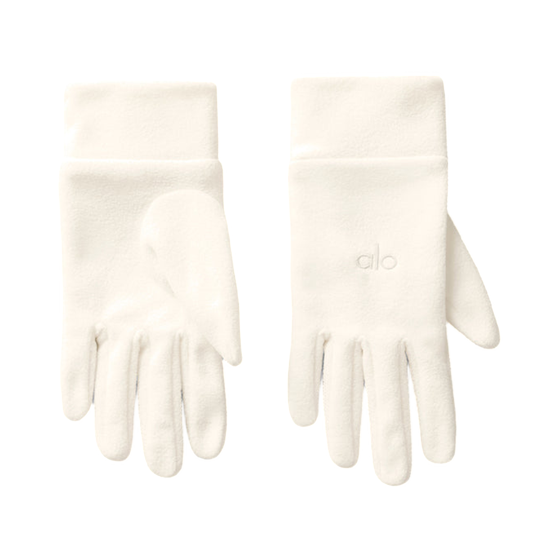 A0434U (W) Alo Yoga Performance Fleece Glove Ivory