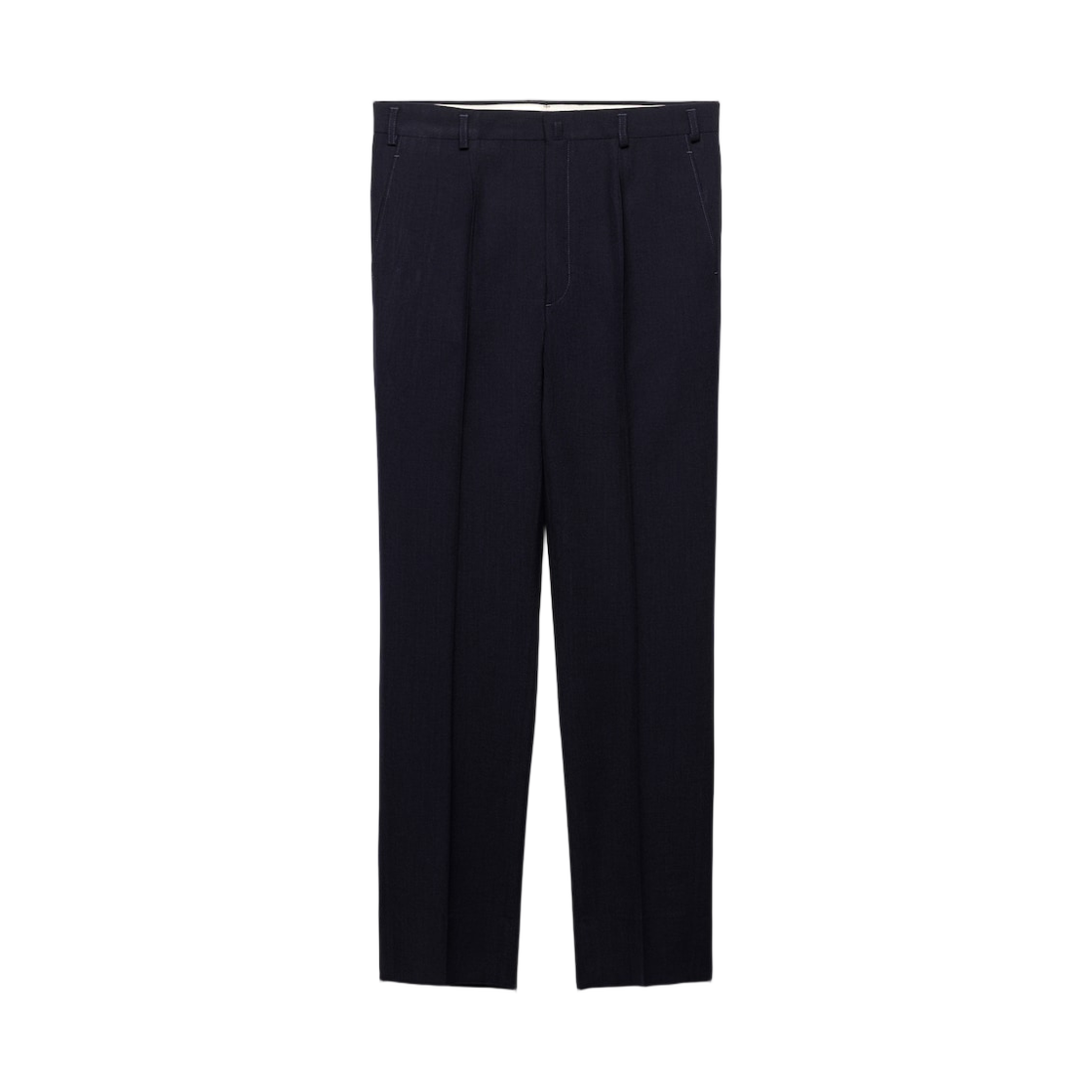 UP0380-1W2G-F0124 Prada Wool Pants Navy