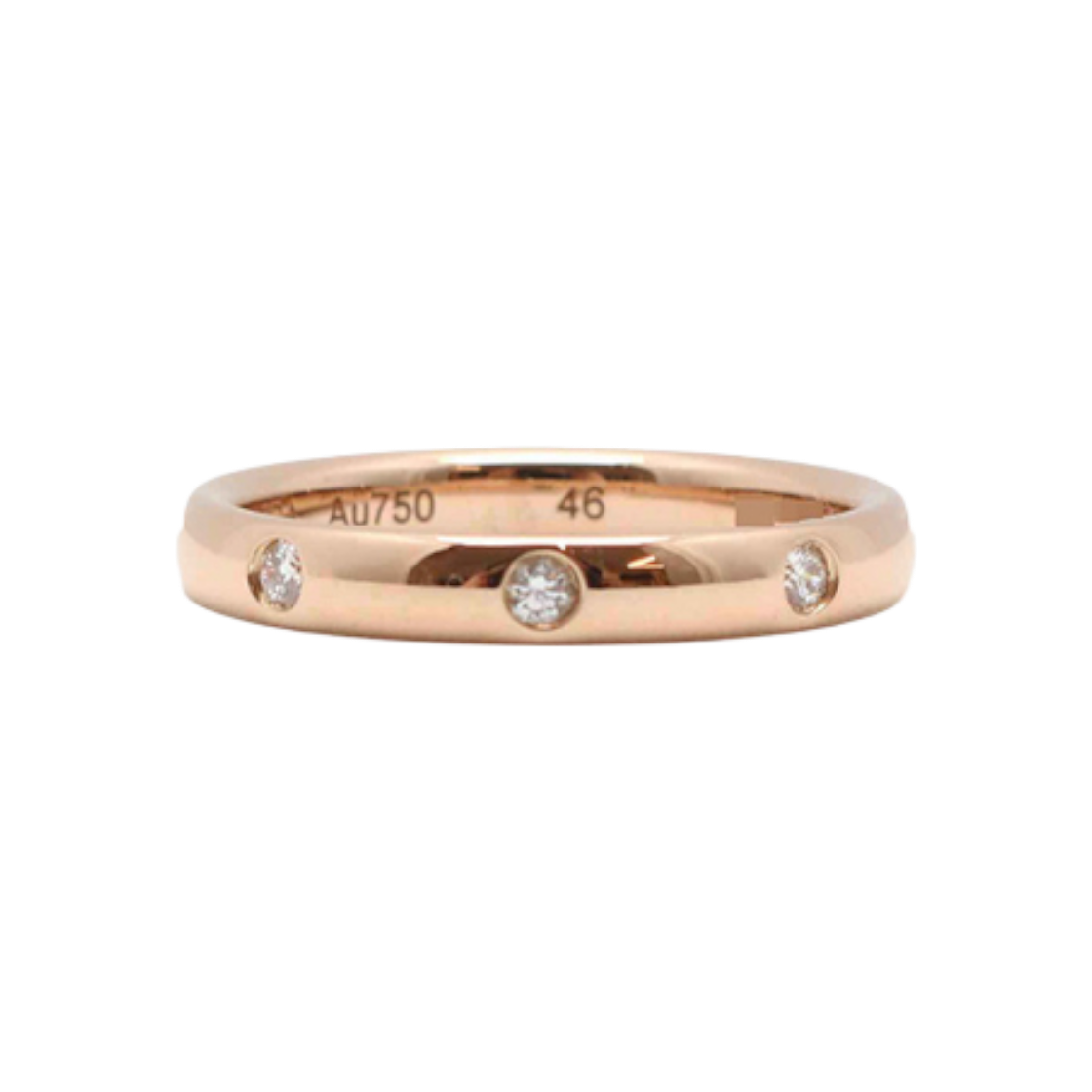 반클리프아펠 땅드레망 에또왈 웨딩밴드 3P 46호(Van Cleef & Arpels Tendrement Etoile Wedding Band 3P Size 46)