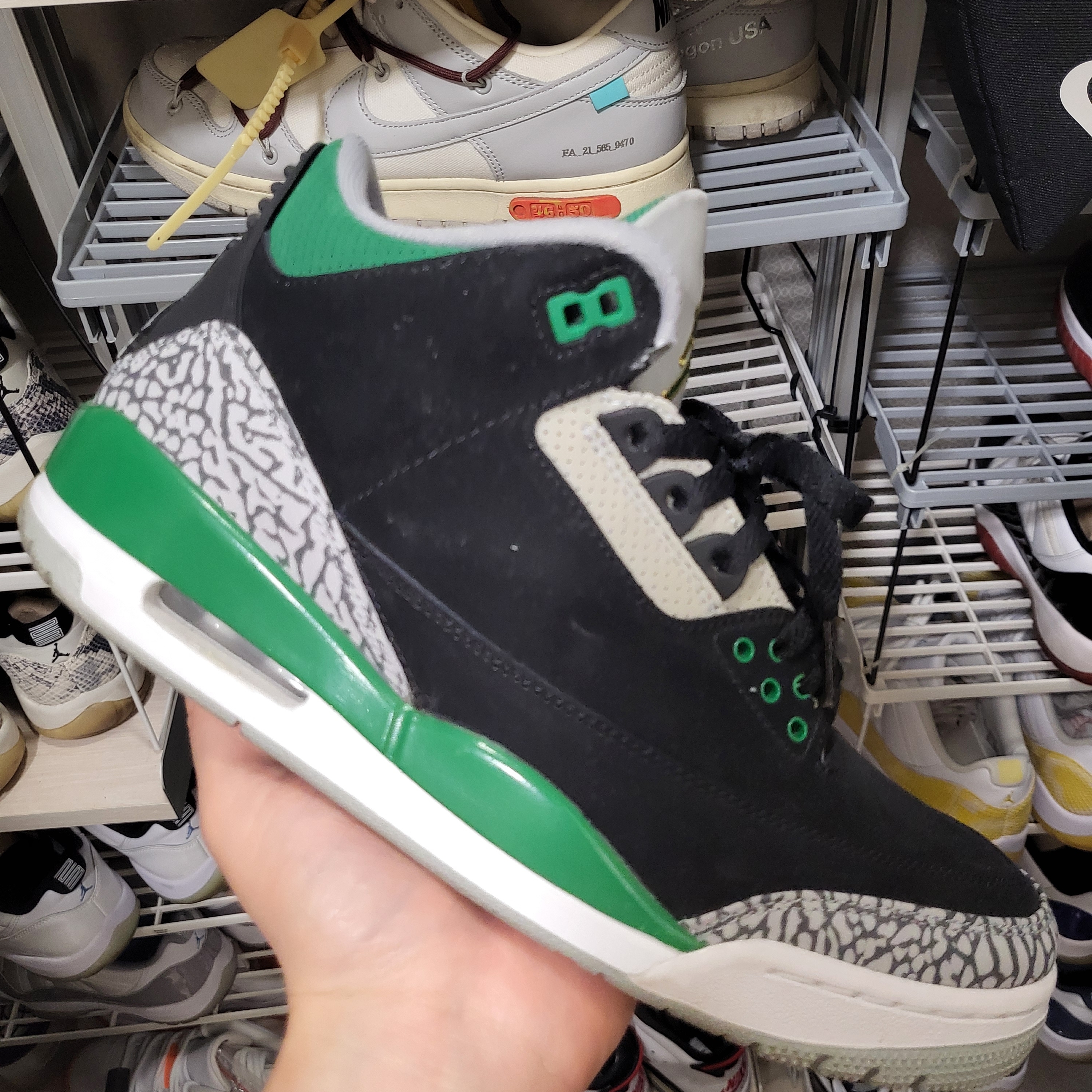 Jordan 3 Retro Pine Green 착용 스타일 - 1