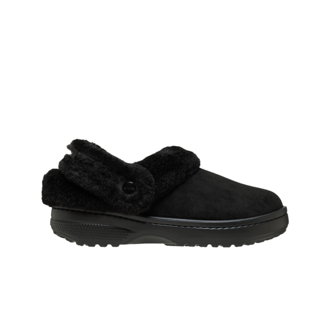 212106-001 Crocs Classic Unfurgettable Suede Clog Black
