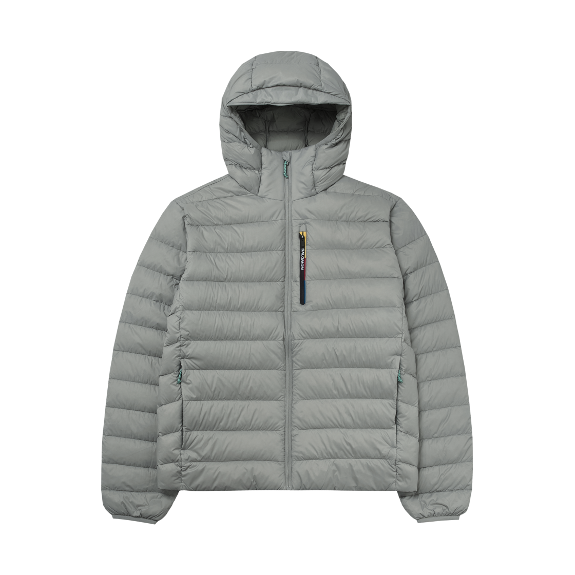 살로몬 엑스 퓨즈 후드 다운 자켓 라이트 그레이