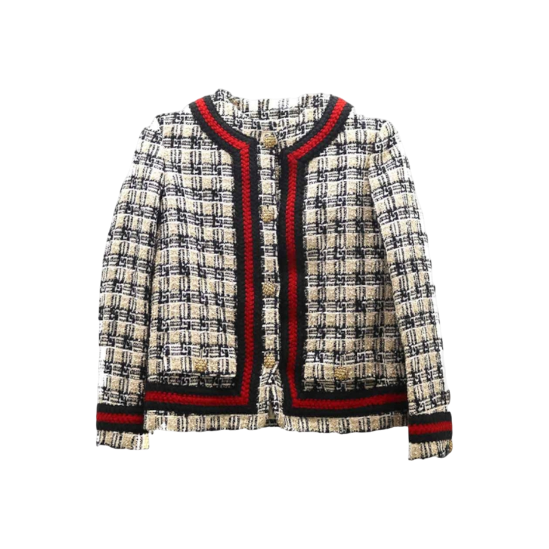 IT86EL7CU3QU Gucci Multicolor Tweed Jacket 652255