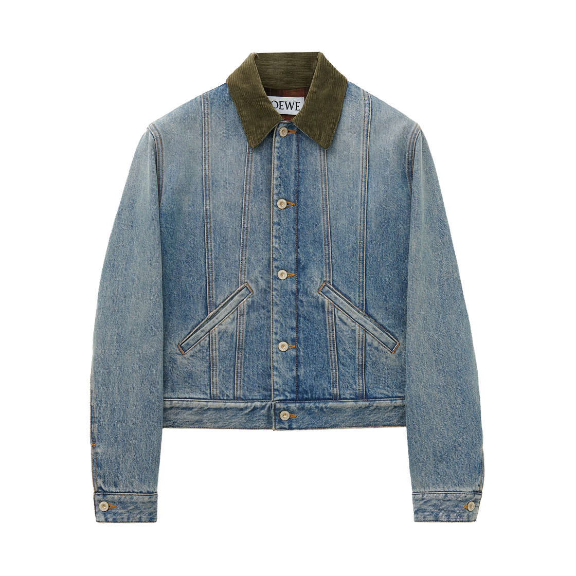 H526Y50W21-6395 Loewe Denim Jacket Washed Denim