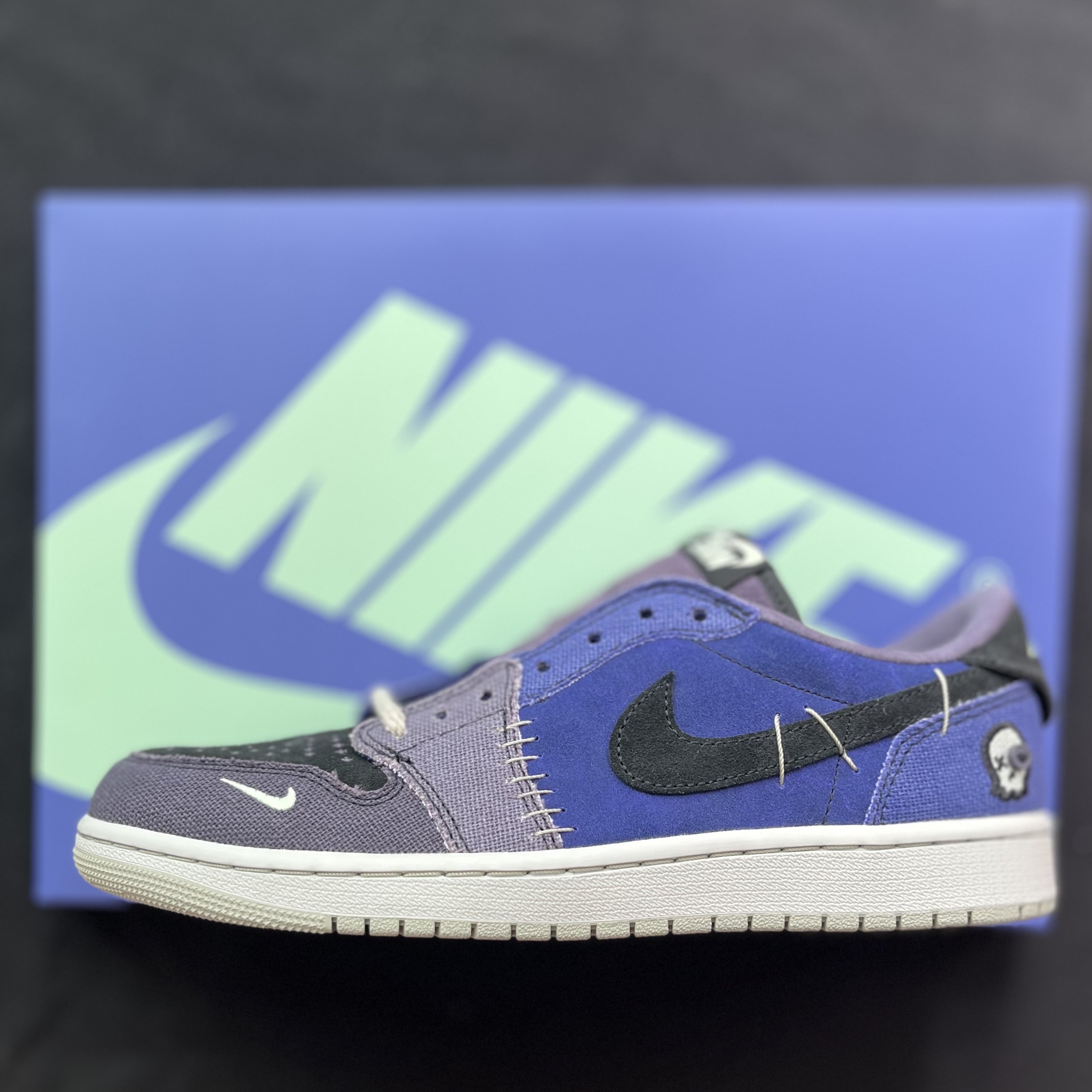 Jordan 1 x Zion Williamson Retro Low OG Regency Purple and Dark Raisin 착용 스타일