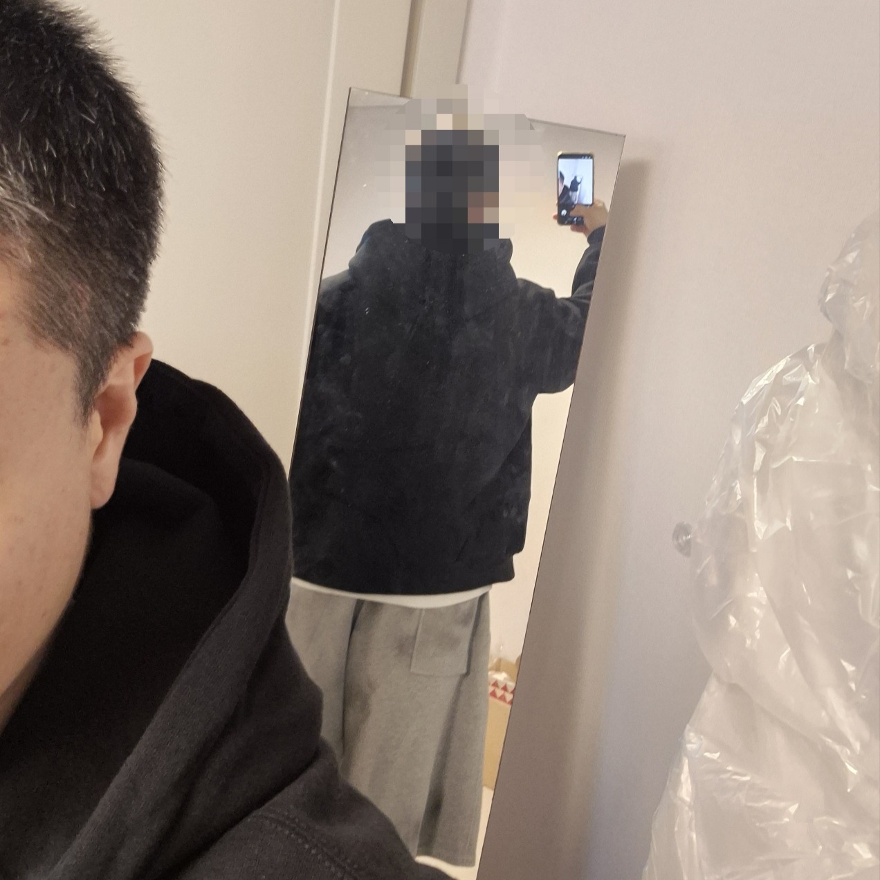 Supreme Arc Thermal Lined Zip Up Hooded Sweatshirt Black - 25FW 착용 스타일 - 7