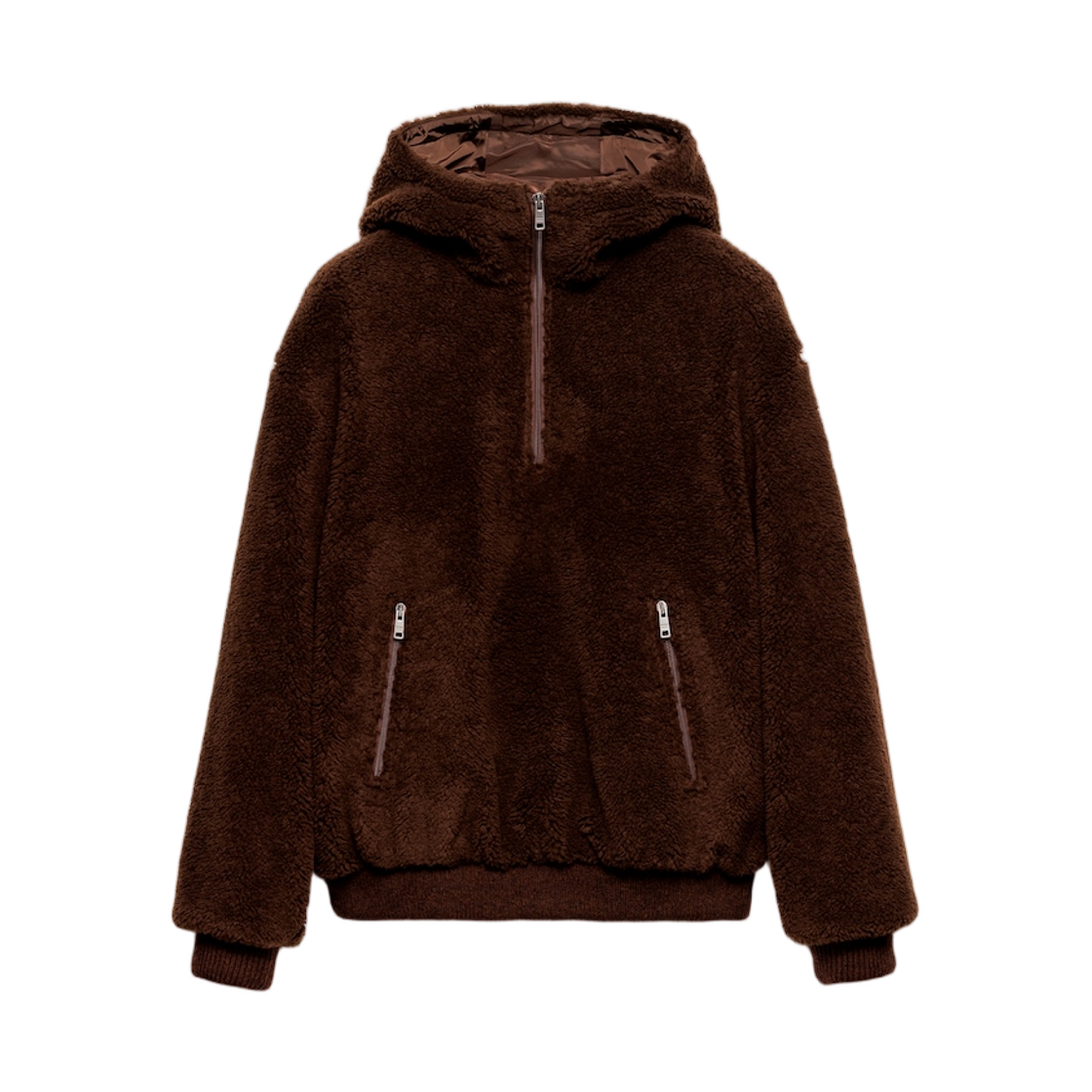 SGC970-17VA-F0324 Prada Wool Blend Hoodie Cocoa Brown