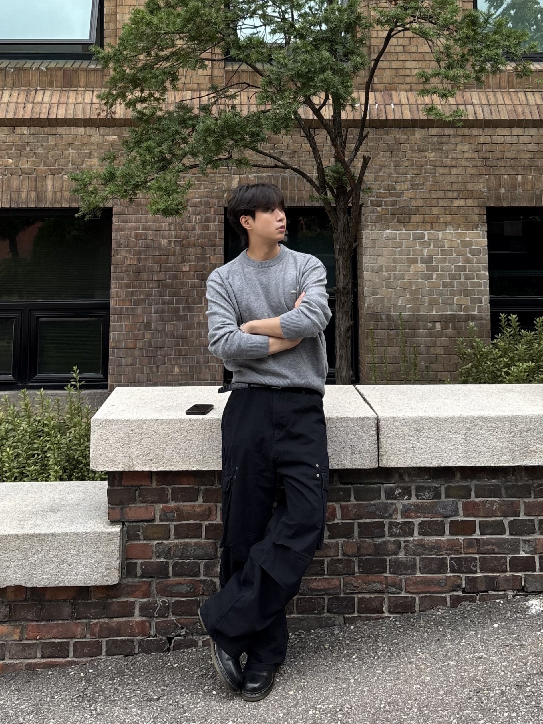 Dr. Martens 1461 Smooth Black, Dr. Martens 1460 Smooth Boots Black 착용 스타일 - 1