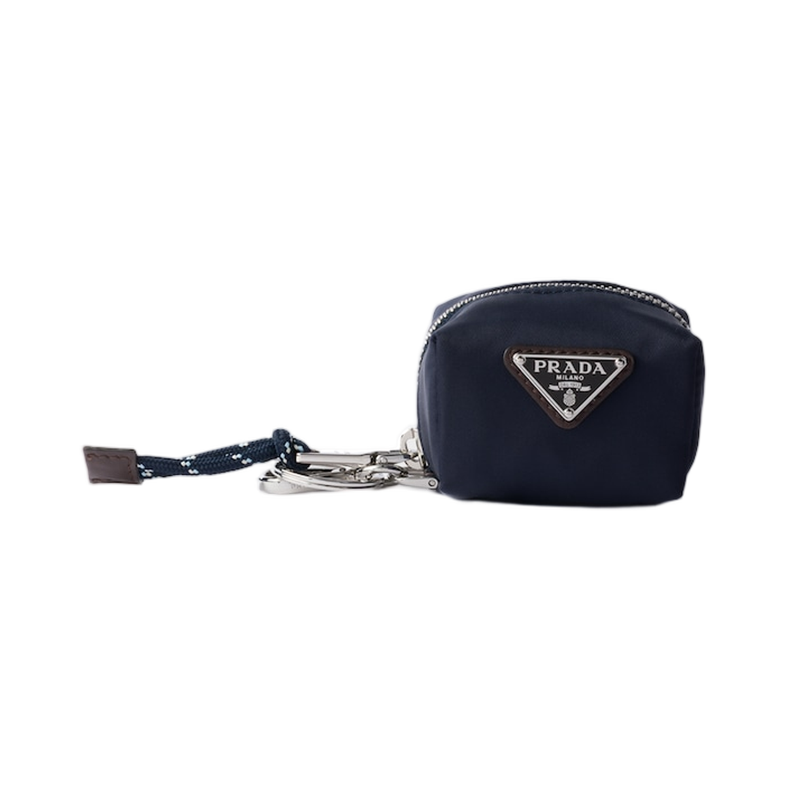 프라다 미니 아이콘 리나일론 키체인 참 네이비(Prada Mini Icon Re-Nylon Keychain Charm Navy) - 1