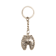 Stussy Ribcage Keychain Silver