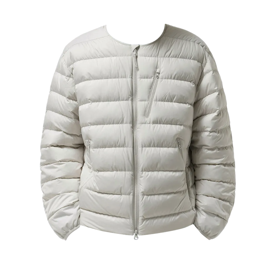 MMEDJ9B11-SW Musinsa Standard City Leisure Round Neck Light Down Jacket Stone White