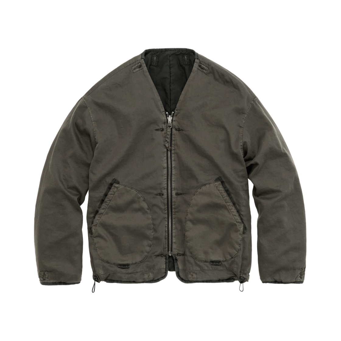 폴리테루 1011 카모 라이너 자켓 (퀼티드 가디건 2.0) 유즈드 올리브