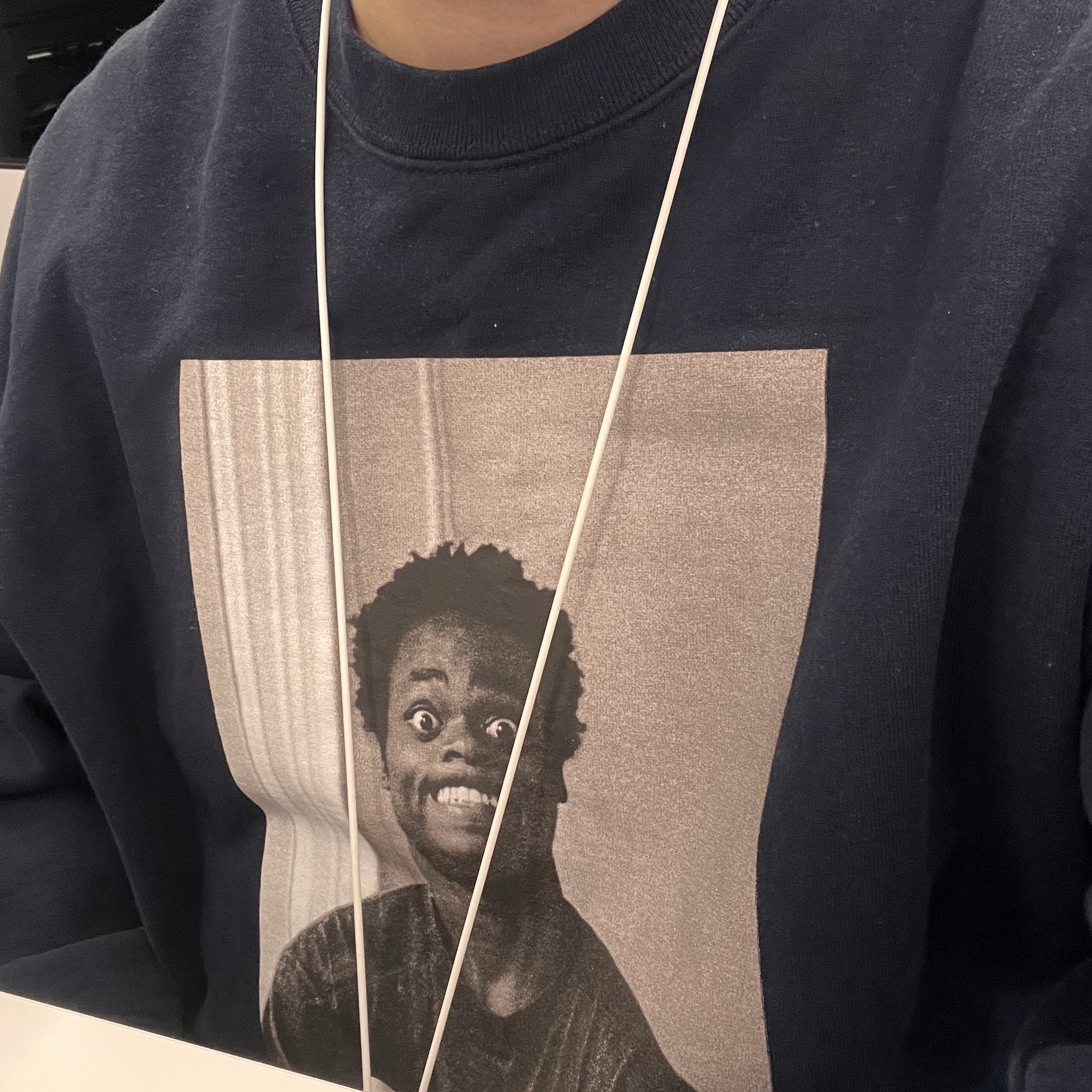 Supreme x Thrasher Crewneck Navy - 24FW 착용 스타일