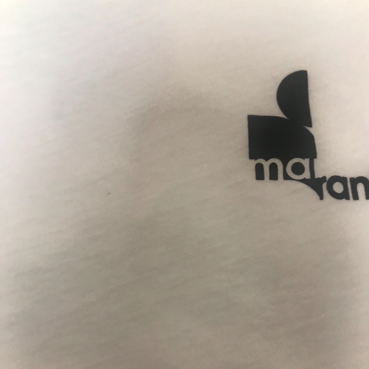 Isabel Marant Zafferh Logo Crewneck T-Shirt White 착용 스타일