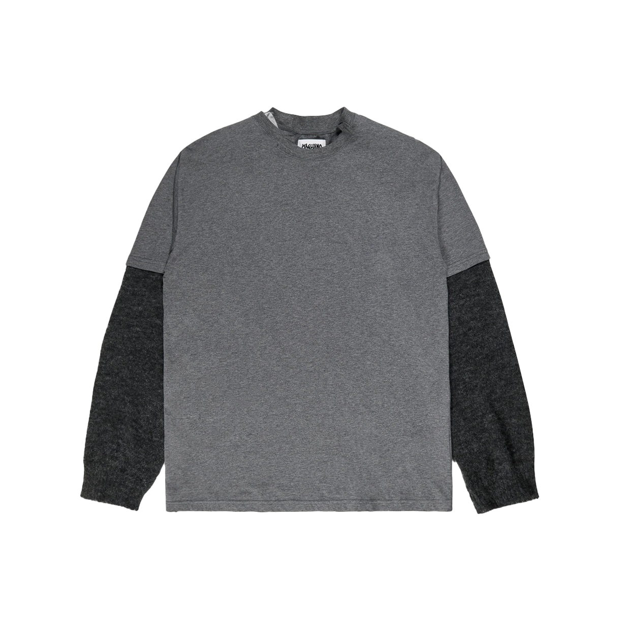 마리아노 트라우마 니티드 롱 슬리브 다크 멜란지 - 25FW(Magliano Trauma Knitted Long Sleeve Dark Melange - 25FW)