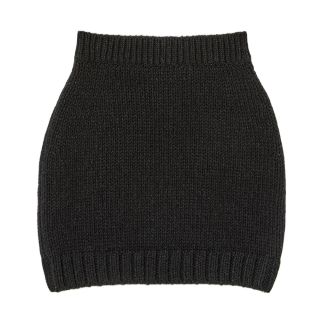(W) 오라리 울 캐시미어 펠티드 니트 스커트 블랙 - 25AW((W) Auralee Wool Cashmere Felted Knit Skirt Black - 25AW) - 1