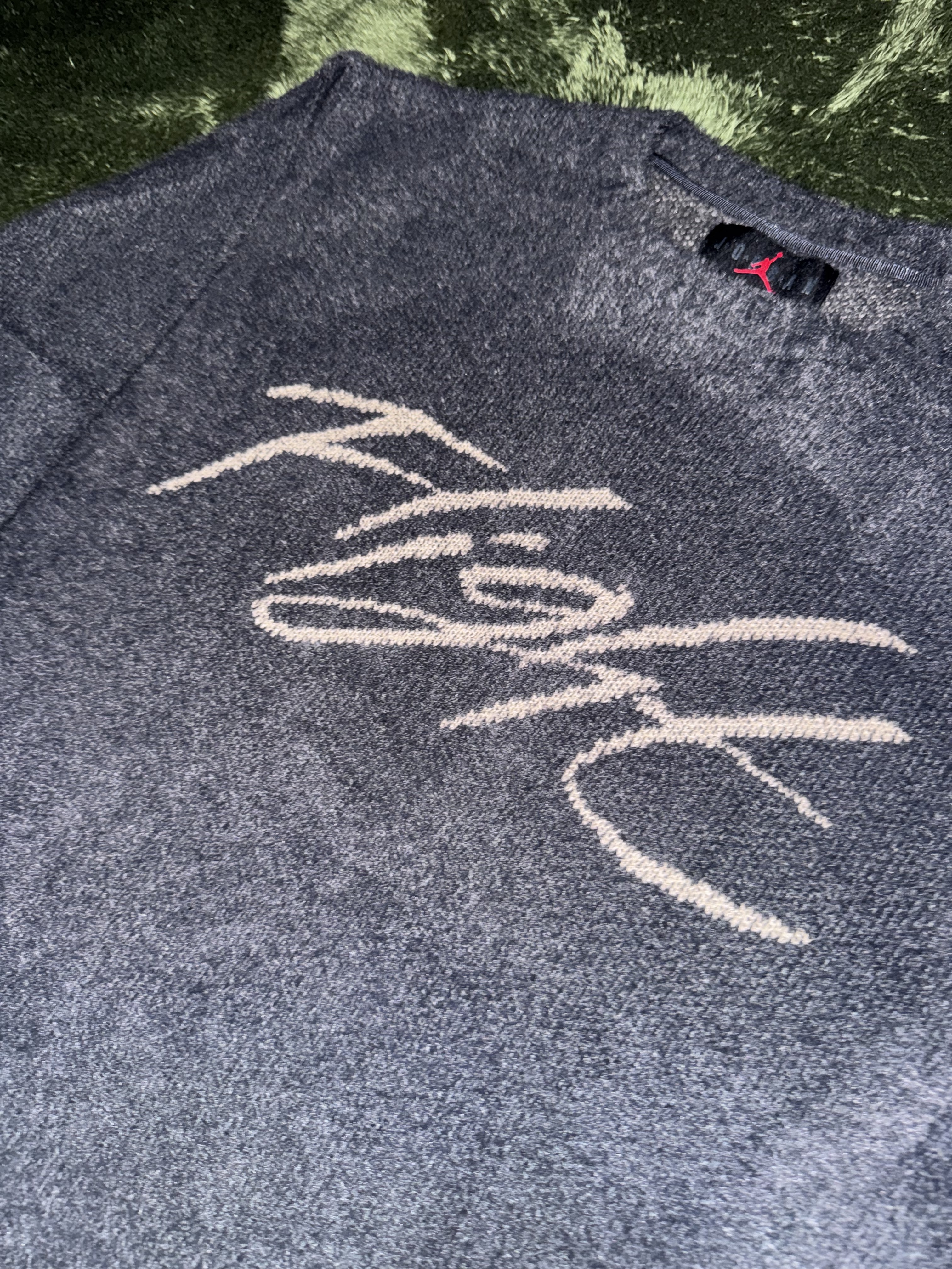 Jordan Flight Heritage Crop Jumper Off-Noir - Asia 착용 스타일 - 2