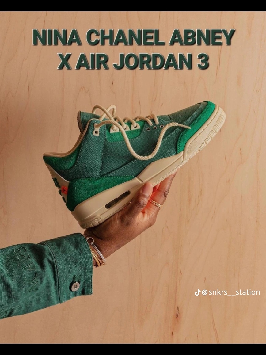 (W) Jordan 3 x Nina Chanel Abney Retro SP Bicoastal and Malachite 착용 스타일