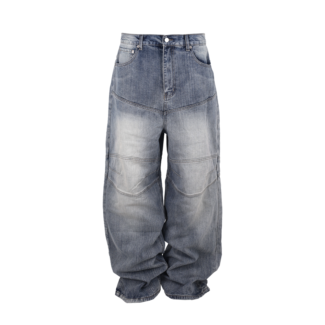 어웬드 블루 와이드 바이커 진(Awende Blue Wide Biker Jeans)