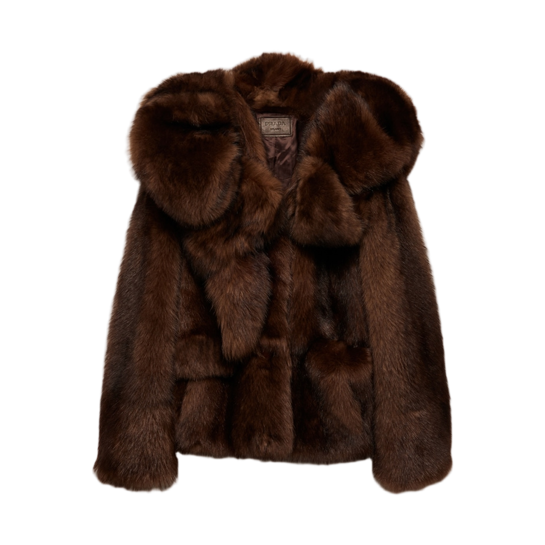 (W) 프라다 셔링 자켓 마호가니((W) Prada Shearling Jacket Mahoghany)