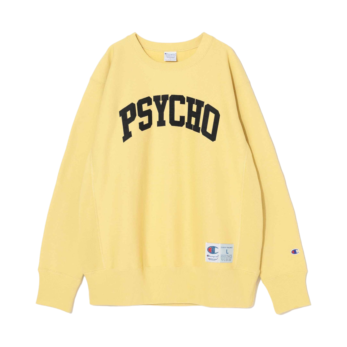 UC2E9801 Champion x Undercover Sweatshirt Light Yellow
