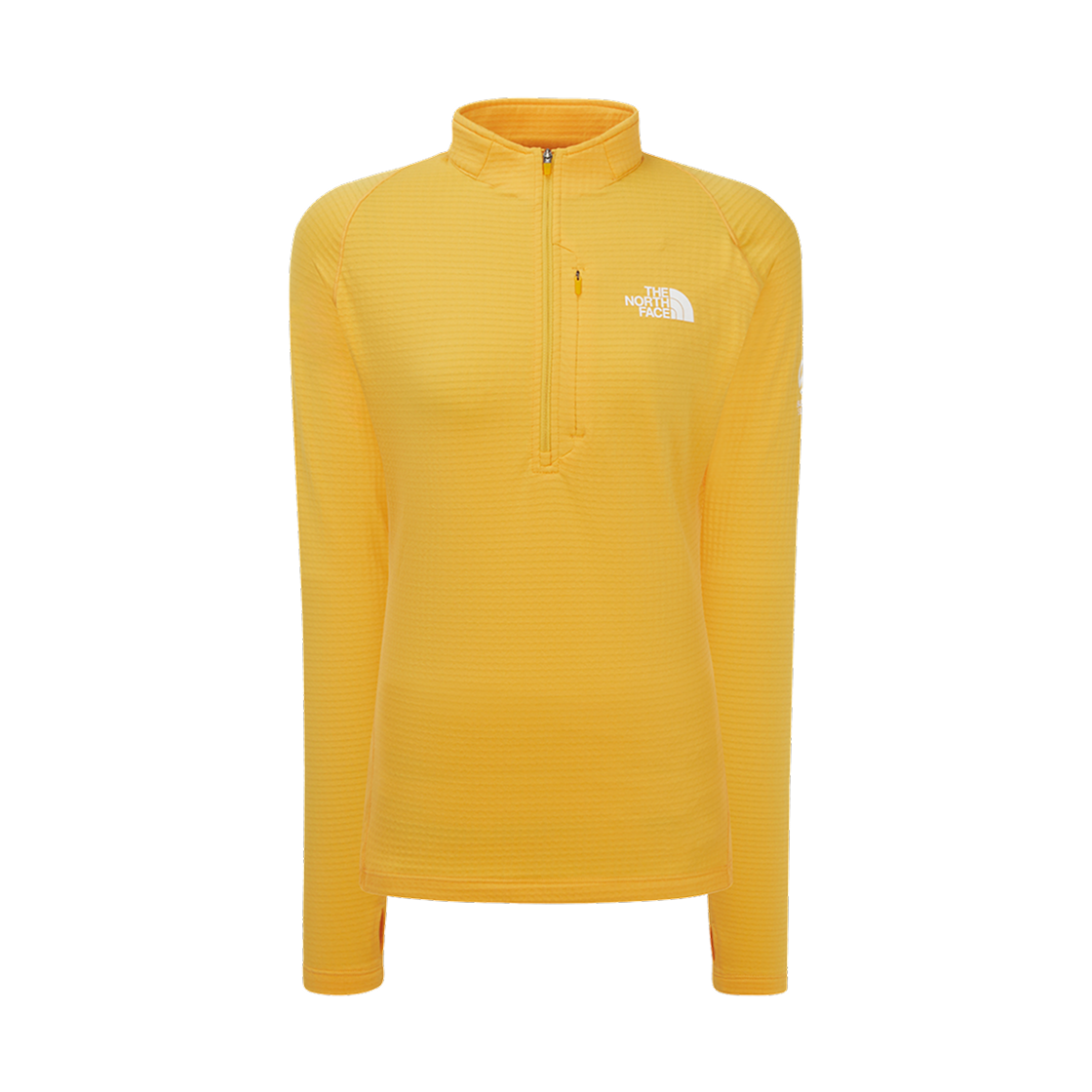 NT7LR88C (W) The North Face Ortler L/S Zip T-Shirt Yellow - 25FW