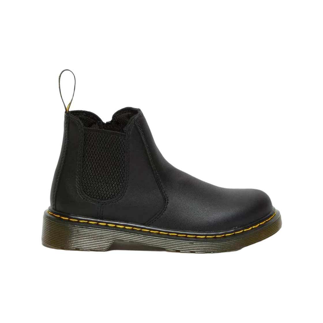 (키즈) 닥터마틴 2976 소프티 T 레더 첼시 부츠 블랙((Kids) Dr. Martens 2976 Softy T Leather Chelsea Boots Black)