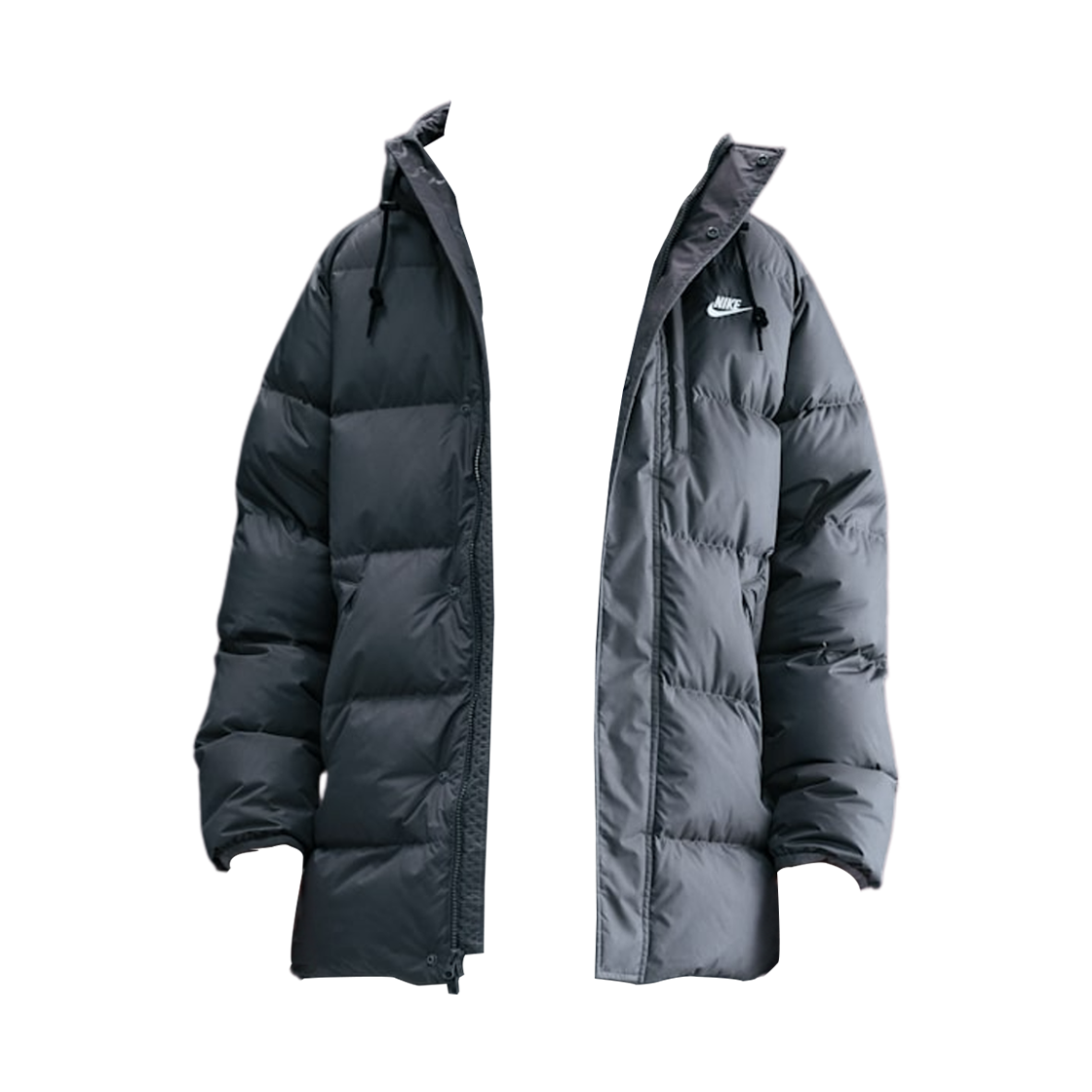 IB2974-068 Nike NSW Club Therma-Fit Parka Iron Grey White - Asia