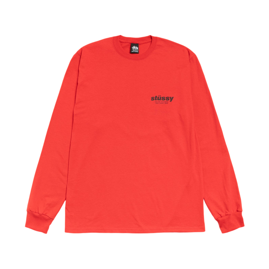 스투시 롤러스 롱슬리브 티셔츠 카옌(Stussy Rollers LS T-Shirt Cayenne) - 1