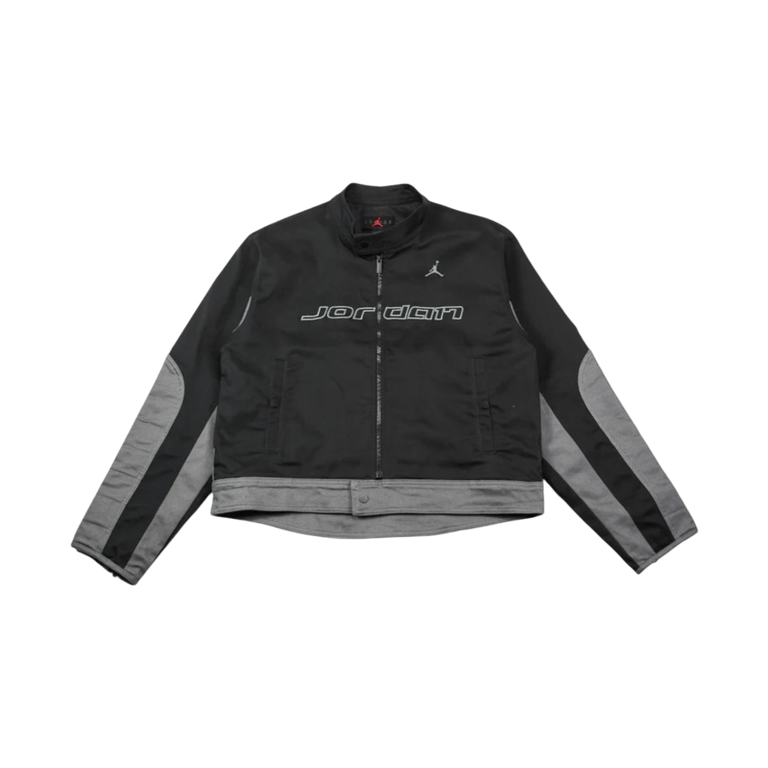 HV1049-010 Jordan Brooklyn Motorsport Jacket Black Iron Grey (HV1049-010)