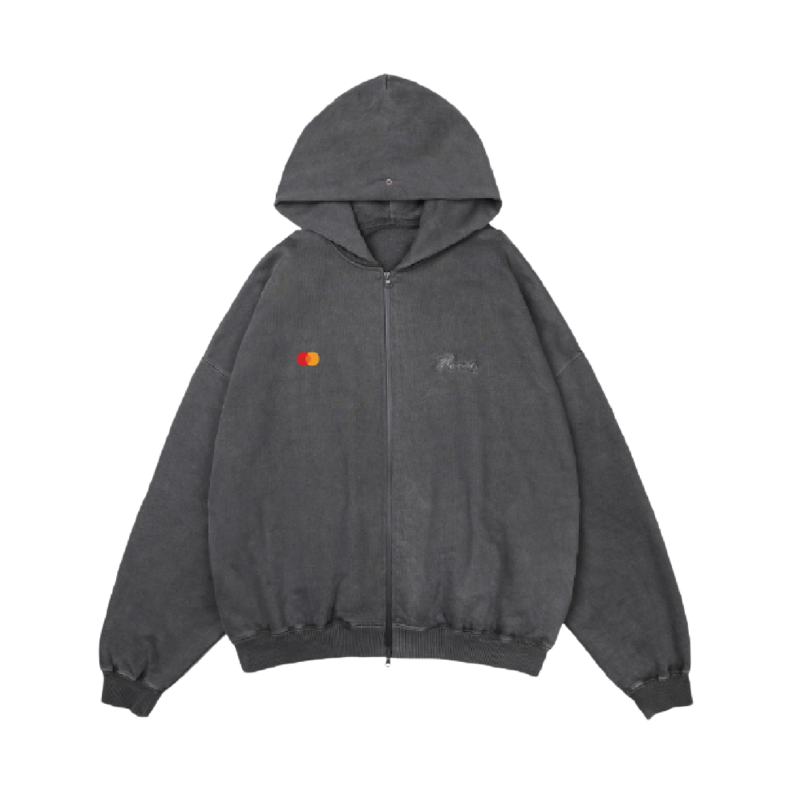 한국 호랑이 집업 후디 그레이(Hevets Korean Tiger Zip-up Hoodie Gray)