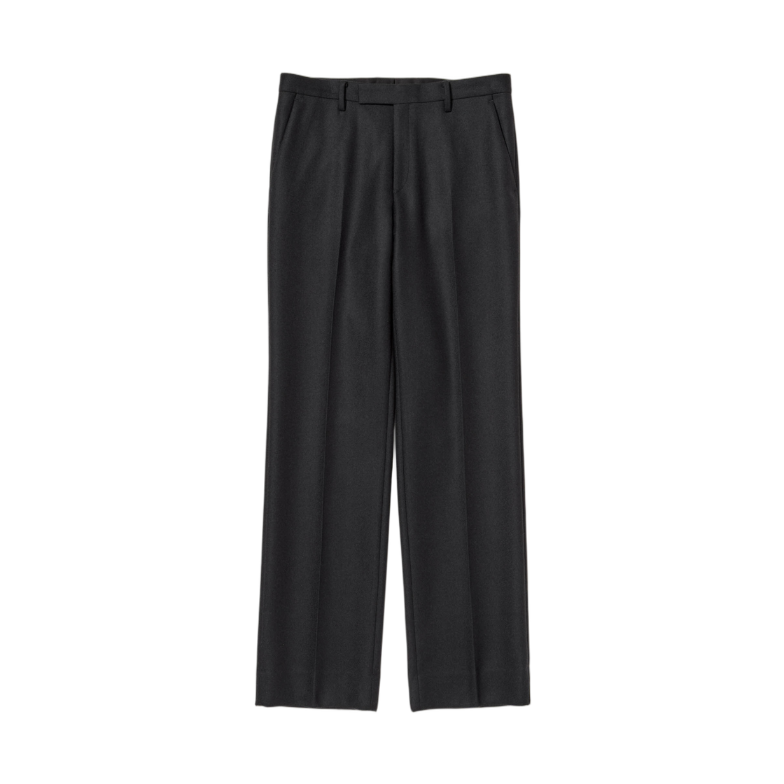 A25AP04LM Auralee Light Melton Narrow Slacks Dark Charcoal - 25AW