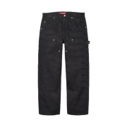 Supreme Jacquard Logos Double Knee Denim Painter Jean Black - 25FW