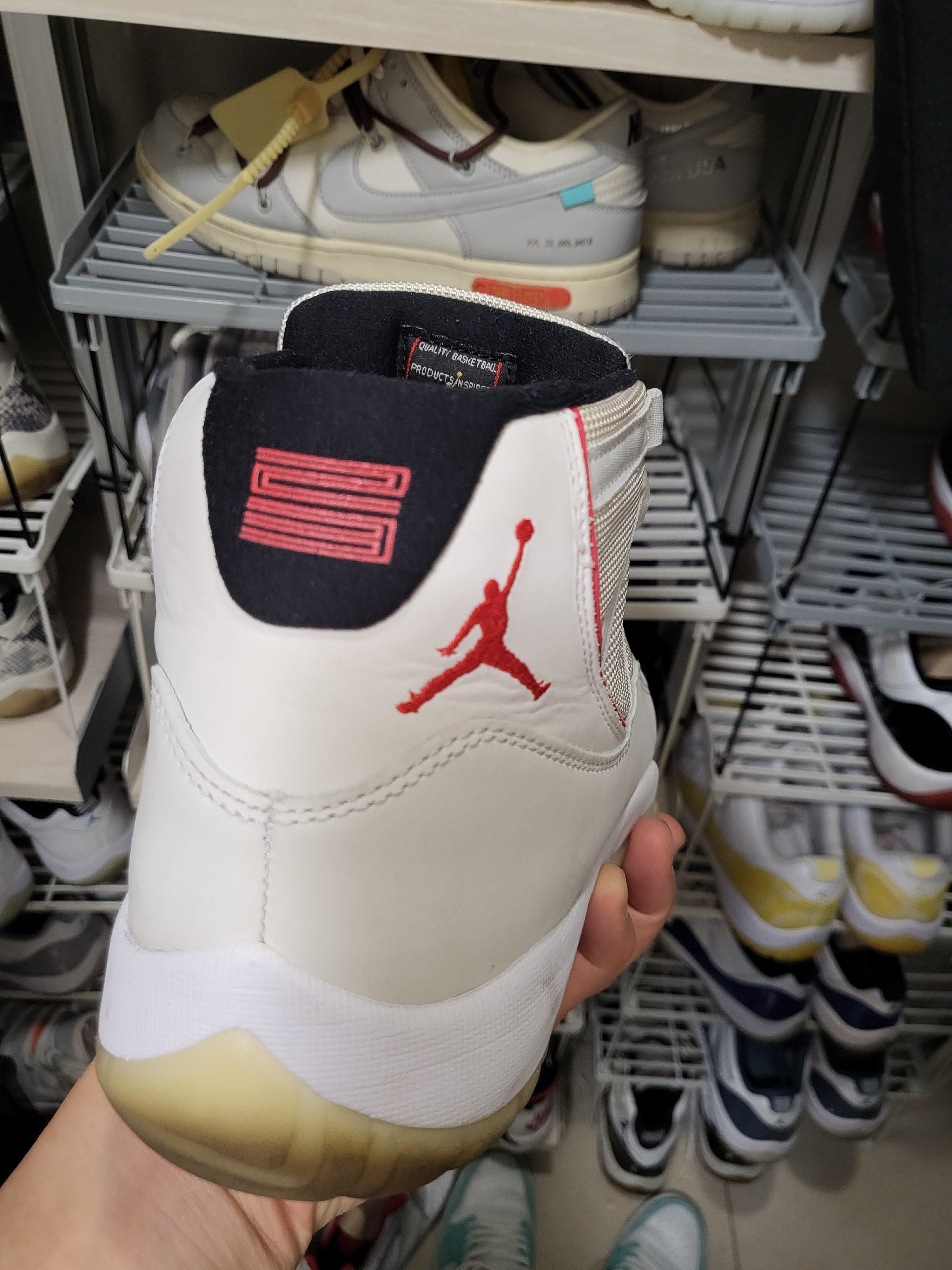 (GS) Jordan 11 Retro Platinum Tint, Jordan 11 Retro Platinum Tint 착용 스타일 - 2