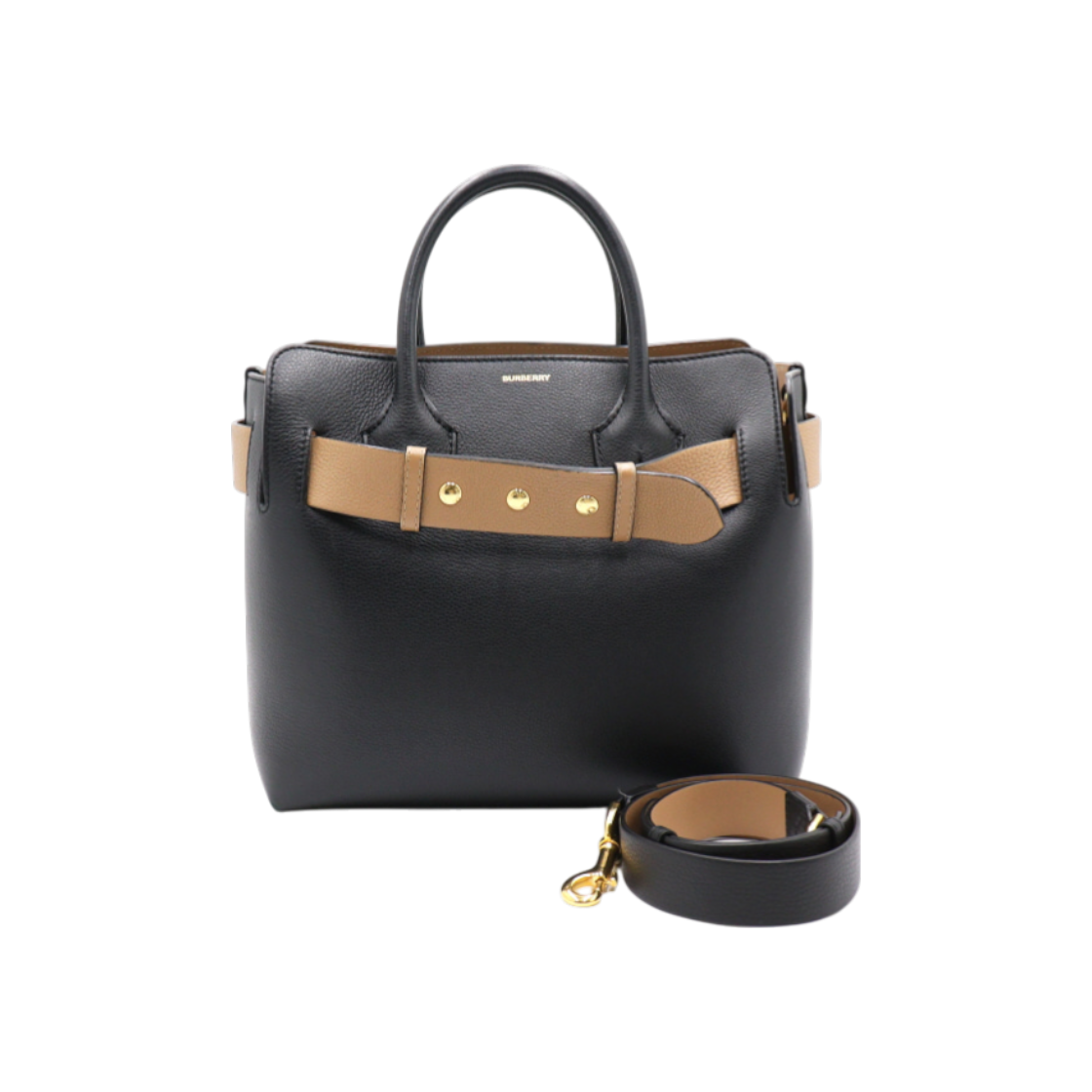 IT7EIUB7A8PL Burberry Black Leather Belt Bag Tote & Shoulder Bag AA41736