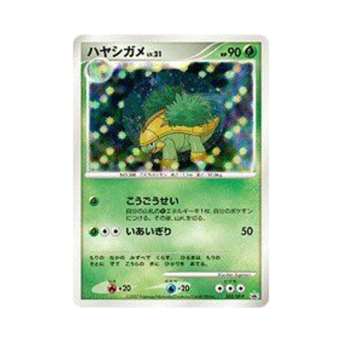 포켓몬 TCG 수풀부기 P 다이아몬드 & 펄 프로모카드 (일어판)(Pokemon TCG Grotle P Diamond & Pearl Promos (Japanese Ver.)) - 1