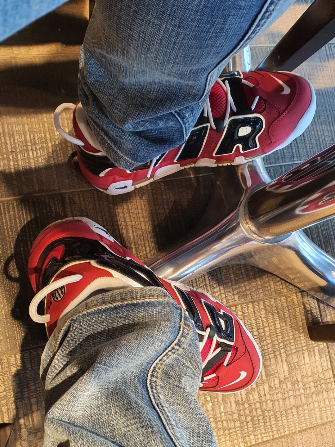 Nike Air More Uptempo 96 Bulls 2017 착용 스타일