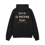 Deus Ex Machina Seoul College Address Hoodie Black