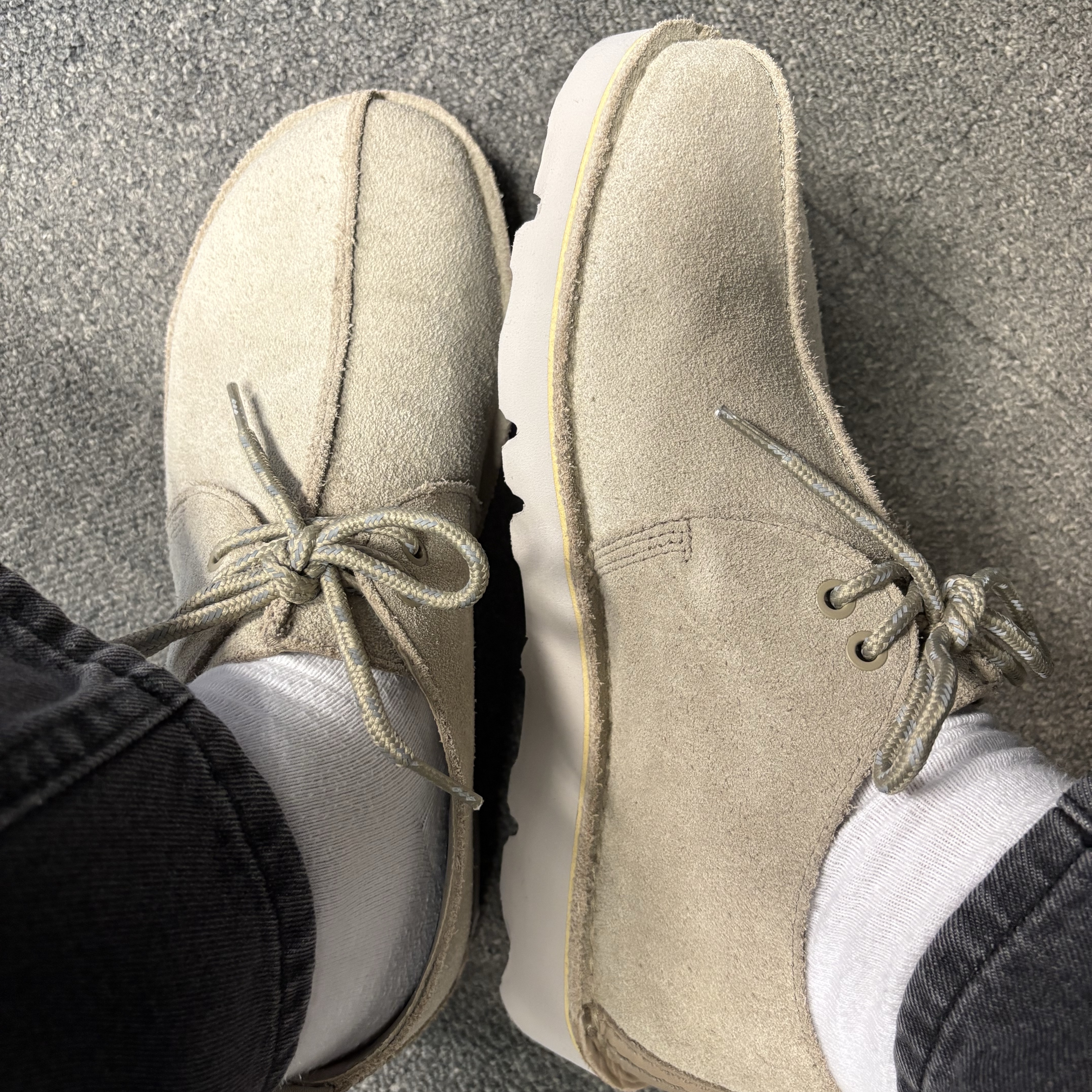 Clarks Desert Trek Gore-Tex Sand Suede 착용 스타일